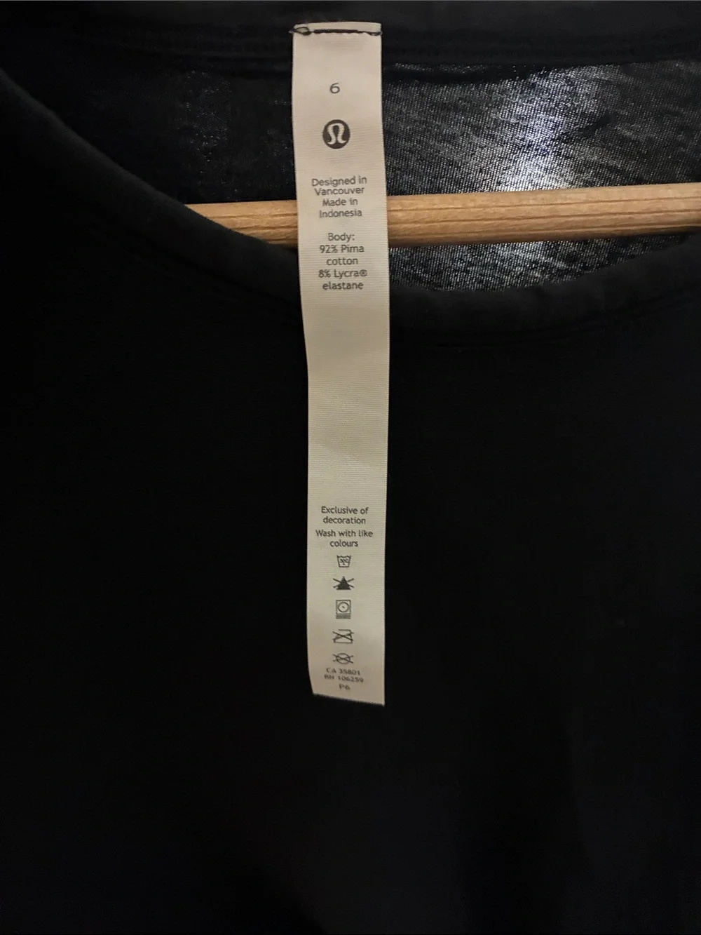lululemon athletica Black Twist-Knot Cropped Tee